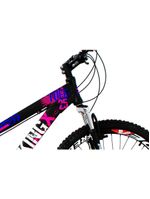 Bicicleta X TUFF25 Freeride Aro 26 Preto Rosa 21V Viking
