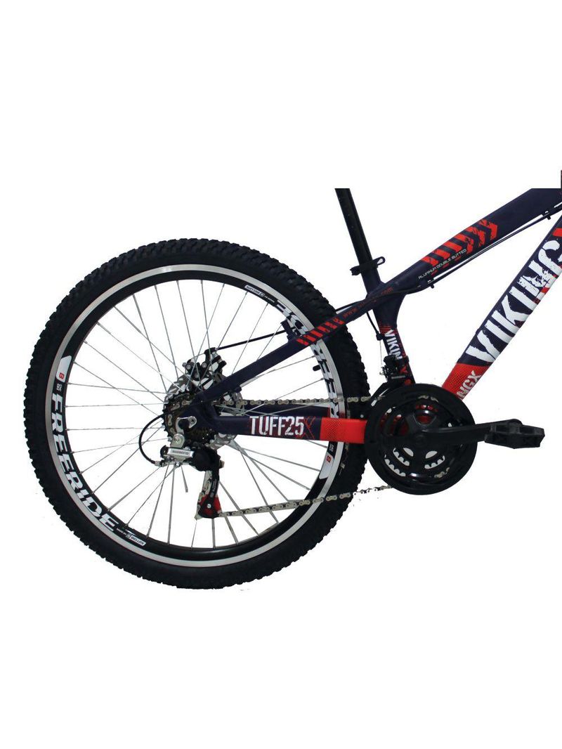 Bicicleta VikingX TUFF25 Aro 26 Freeride 21V Roxo/Laranja