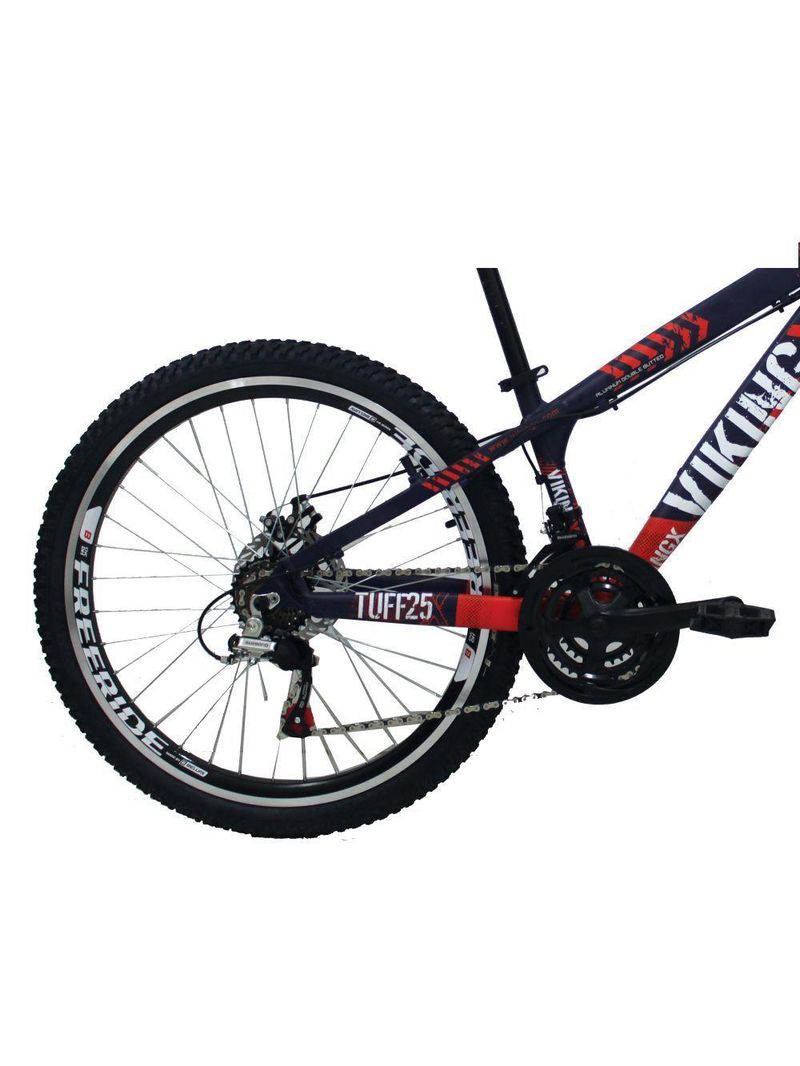 Bicicleta VikingX TUFF25 Aro 26 Freeride 21V Roxo/Laranja