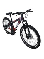 Bicicleta VikingX TUFF25 Aro 26 Freeride 21V Roxo/Laranja