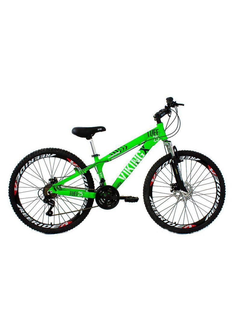 Bicicleta TUFF25 Freeride Aro 26 Verde Neon 21V VikingX