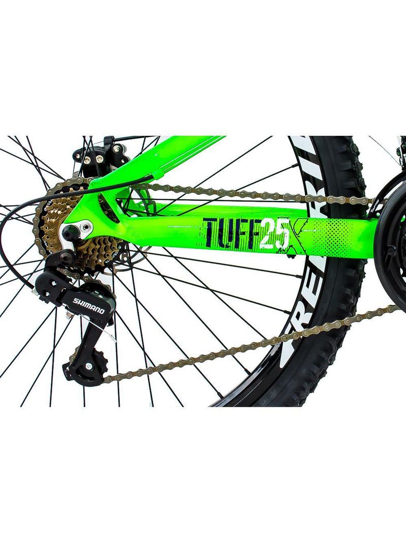 Bicicleta TUFF25 Freeride Aro 26 Verde Neon 21V VikingX