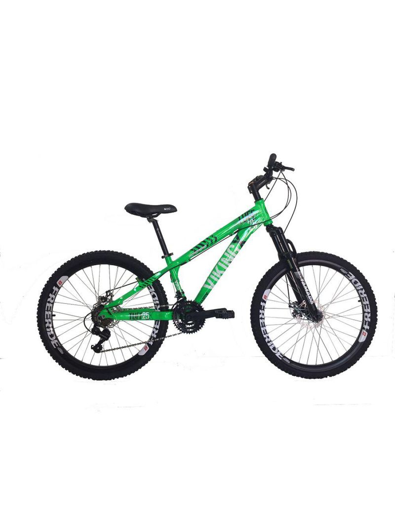 Bicicleta Tuff25 Freeride Aro 26 Verde Neon Viking X