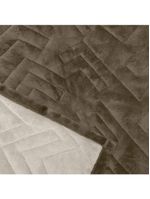 Cobertor Casal Buettner Flannel Plush Dupla Face – 220 cm x 240 cm – Chocolate Escuro / Chocolate Claro