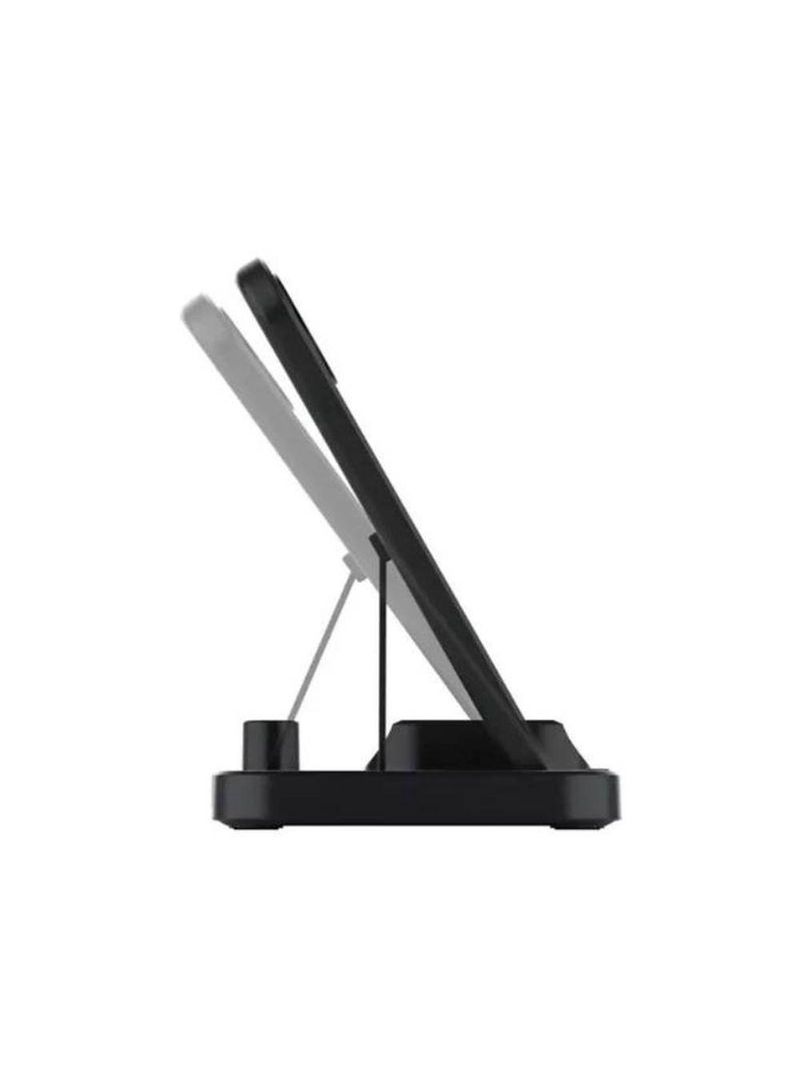 Carregador Sem Fio 4 em 1 Celular, Smartwatch, Fone e Caneta 15W – Cor Preto ou Branco enviado conforme disponibilidade