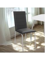 Kit 2 Cadeiras Cromada Sala Jantar 2C091CR Corino Kappesberg Marrom