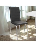 Kit 2 Cadeiras Cromada Sala Jantar 2C091CR Corino Kappesberg Marrom