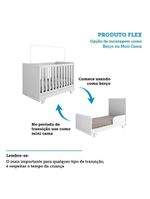 Jogo De Quarto Infantil Retrô Janelas Cômoda E Berço Branco Brilho - Móveis Peroba