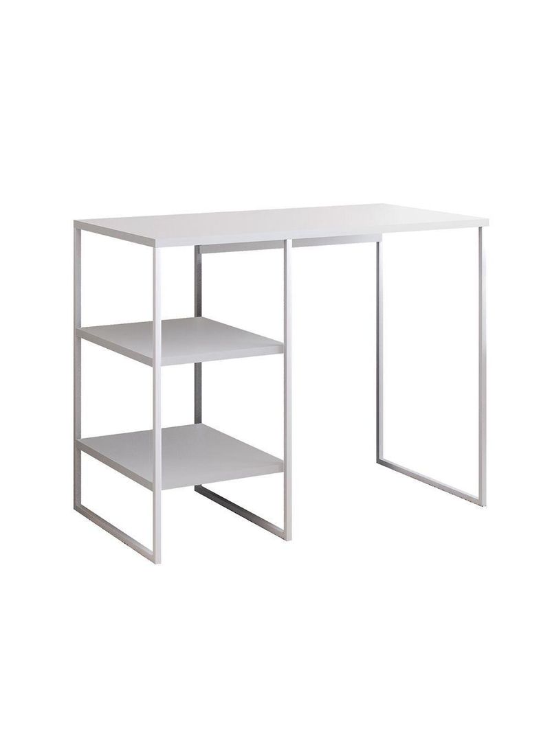 Aparador Adega Industrial Bourbon – Aço Branco e Branco – 95 cm