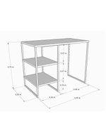 Aparador Adega Industrial Bourbon – Aço Branco e Branco – 95 cm
