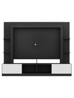 Estante para TV até 65" com 2 Portas Oslo – Multimóveis – Cor Preto/Branco – Modelo V3395