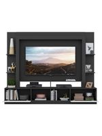 Estante para TV até 65" com 2 Portas Oslo – Multimóveis – Cor Preto/Branco – Modelo V3395