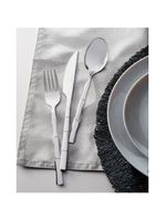 6 colheres para mesa lyor bambu elegant de aço inox 19,8cm