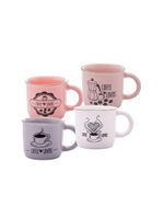 4 canecas de café wolff coffee lovers de cerâmica 60ml