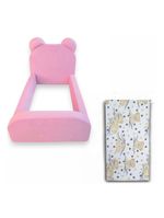 Cama Montessoriana Juvenil Menina Confortável Soft Com Colchão Rosa