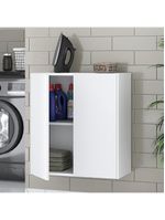 Armário Lavanderia com 2 Portas Multimóveis Branco