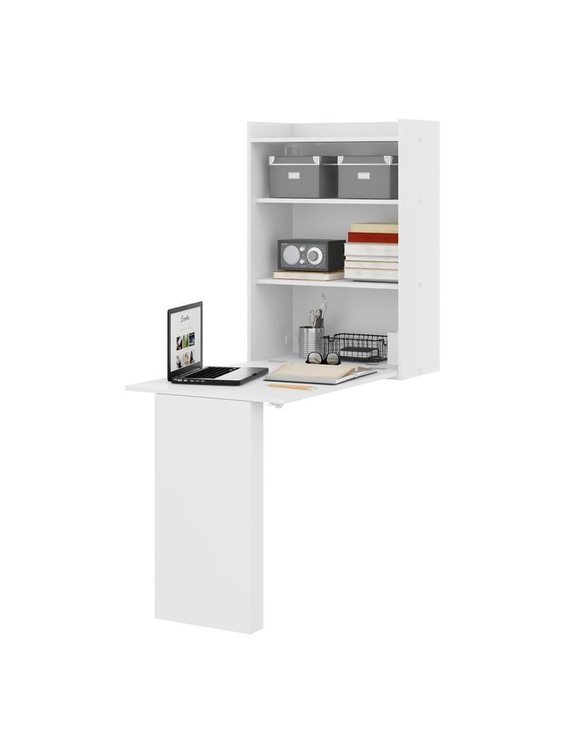 Mesa Dobrável com Armário FG5131 Branca