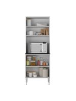 Paneleiro 63cm 4 Portas para Micro-ondas Xangai Multimóveis MP2245 Branco