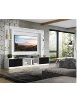 Rack Estante Painel Suporte Tv 65" Branco/Preto