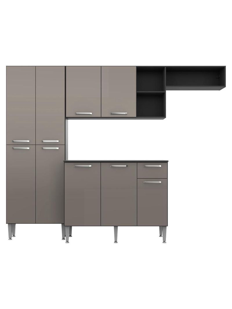 Cozinha Compacta com Armário e Balcão com Tampo Pequim