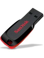 Pen Drive 16gb Sandisk Cruzer Blade Preto e Vermelho