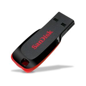 Pen Drive 16gb Sandisk Cruzer Blade Preto e Vermelho