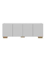 Rack Para TV Até 50 Polegadas com 4 Portas Multimóveis MP1072 Branco Natural