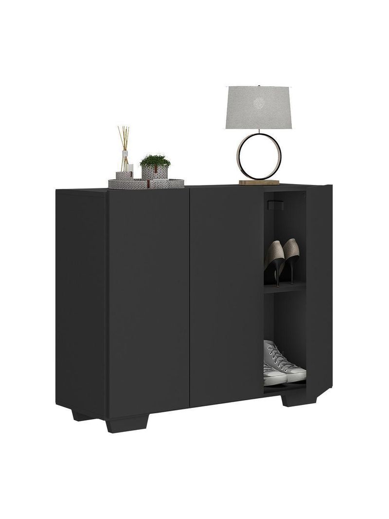 Sapateira 3 Portas Nina MP6019 Preta