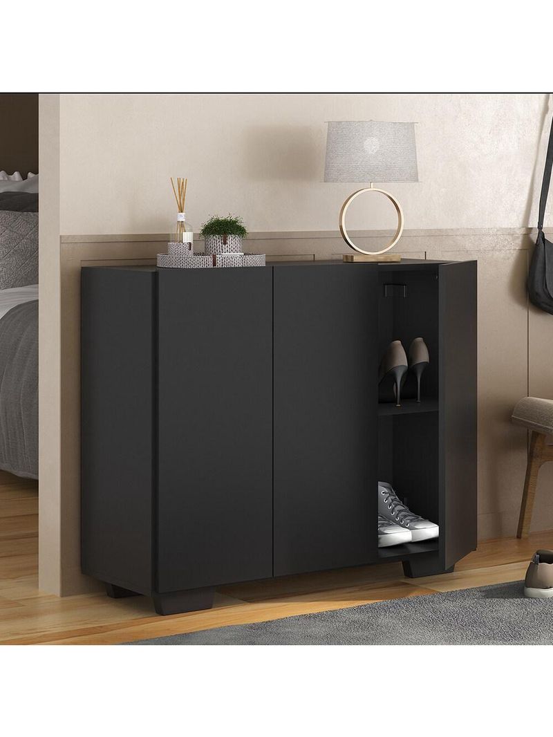 Sapateira 3 Portas Nina MP6019 Preta