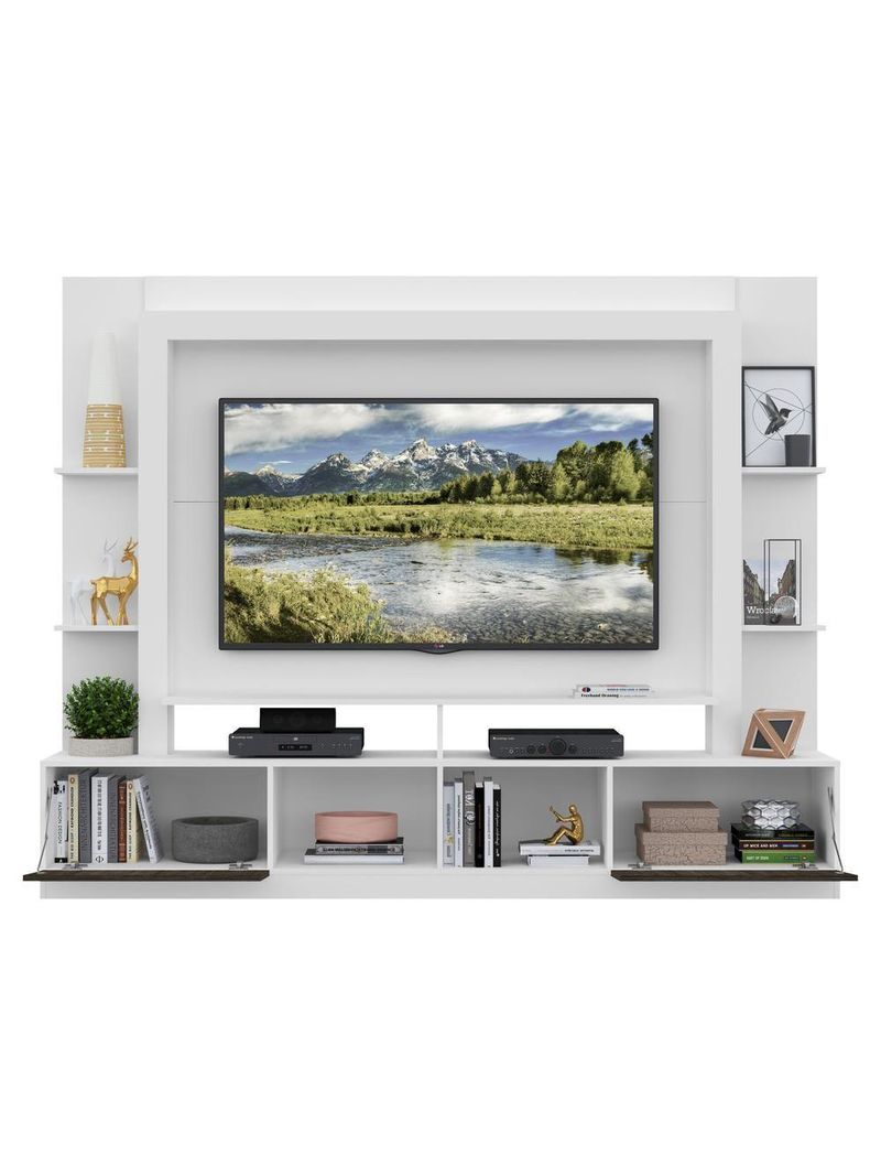 Rack Estante Painel Suporte Tv 65" Branco/Tenerife