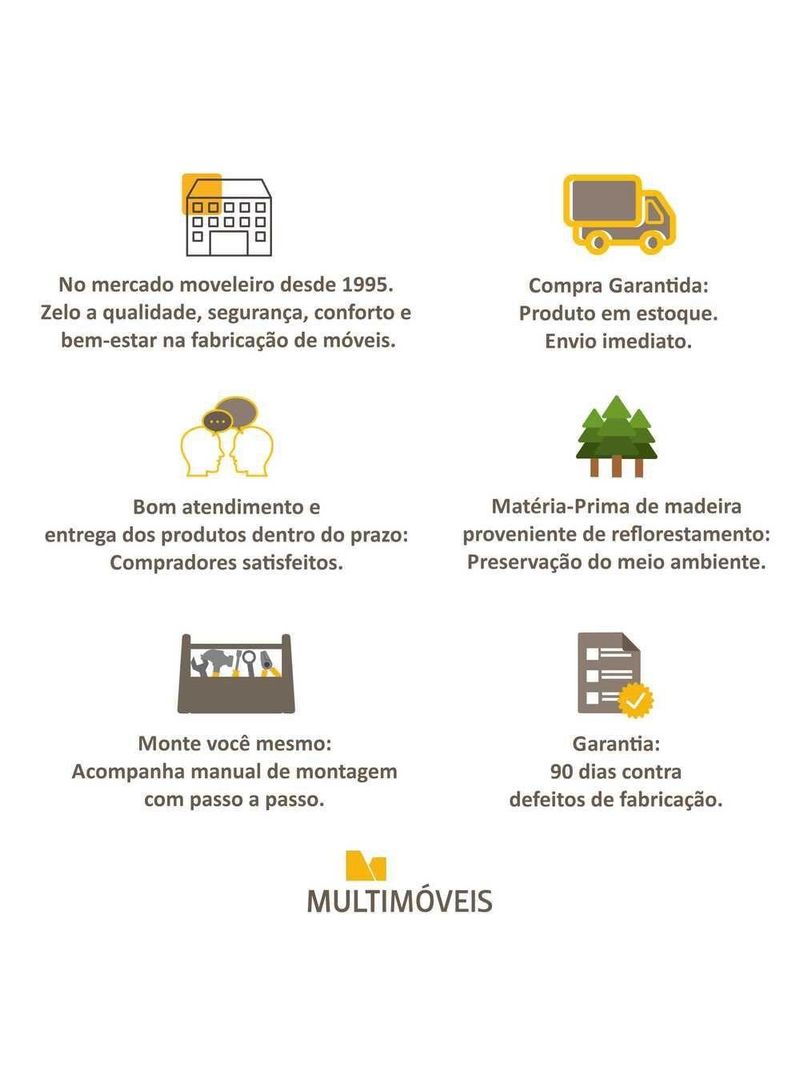 Mesa Dobrável com Armário FG5131 Preta