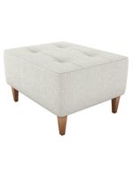 Puff Para Sala 62 Cm Piva Tecido Boucle F492 Natural Milani Store Natural