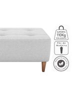 Puff Para Sala 62 Cm Piva Tecido Boucle F492 Natural Milani Store Natural