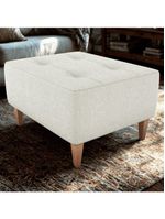 Puff Para Sala 62 Cm Piva Tecido Boucle F492 Natural Milani Store Natural