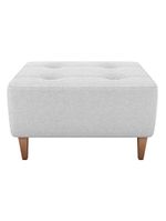 Puff Para Sala 62 Cm Piva Tecido Boucle F492 Natural Milani Store Natural