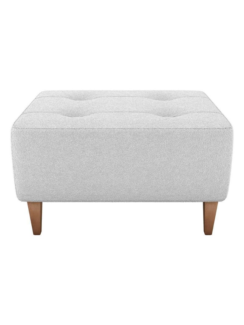 Puff Para Sala 62 Cm Piva Tecido Boucle F492 Natural Milani Store Natural