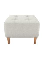 Puff Para Sala 62 Cm Piva Tecido Boucle F492 Natural Milani Store Natural