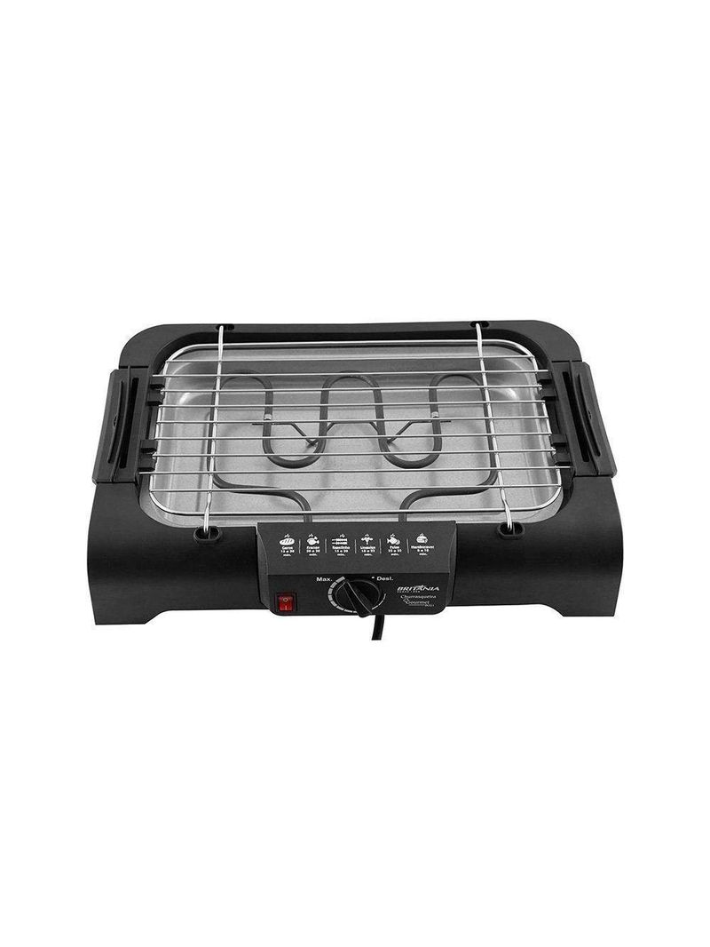 Churrasqueira Elétrica Britânia Bcg1 Gourmet Preta 110V