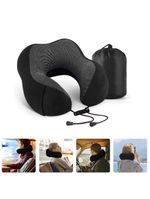 Almofada Travesseiro Pescoço Viagem Fecho Ajustável Cor:rosa