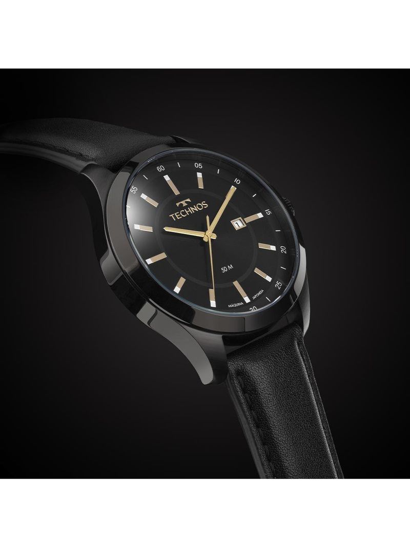 Relógio Technos Masculino Steel Preto - 2115nax-0p 2115nax-0p