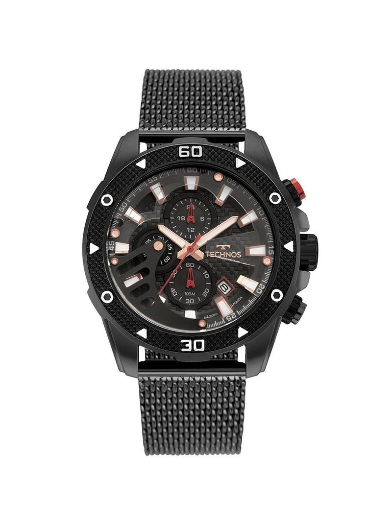 Relógio Technos Masculino Ts Carbon Grafite - Js15fs-1f Js15fs-1f