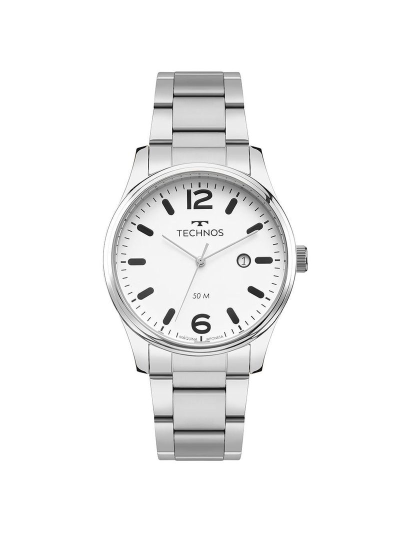 Relógio Technos Masculino Steel Prata - 2115tzu/1k