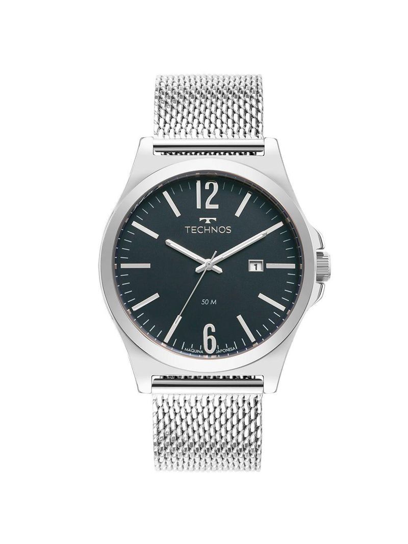 Relógio Technos Masculino Steel Prata - 2115ncy/1a 2115ncy/1a