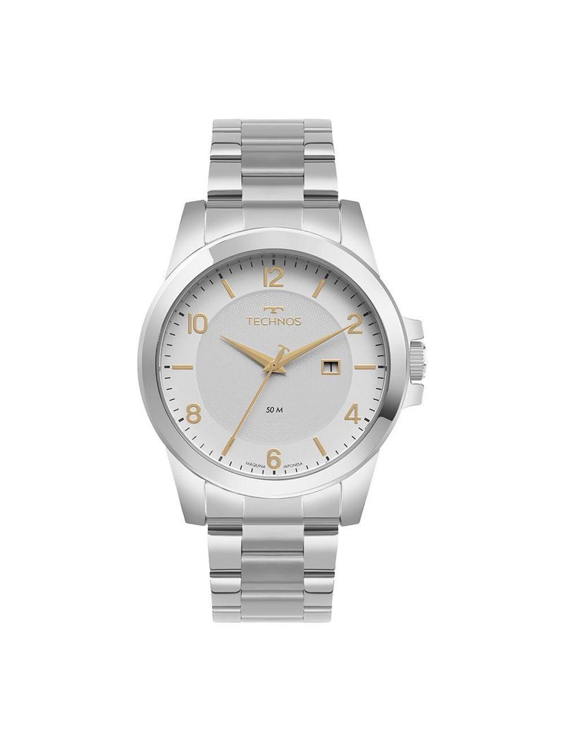 Relógio Technos Masculino Steel Prata - 2117lfl/1k 2117lfl/1k