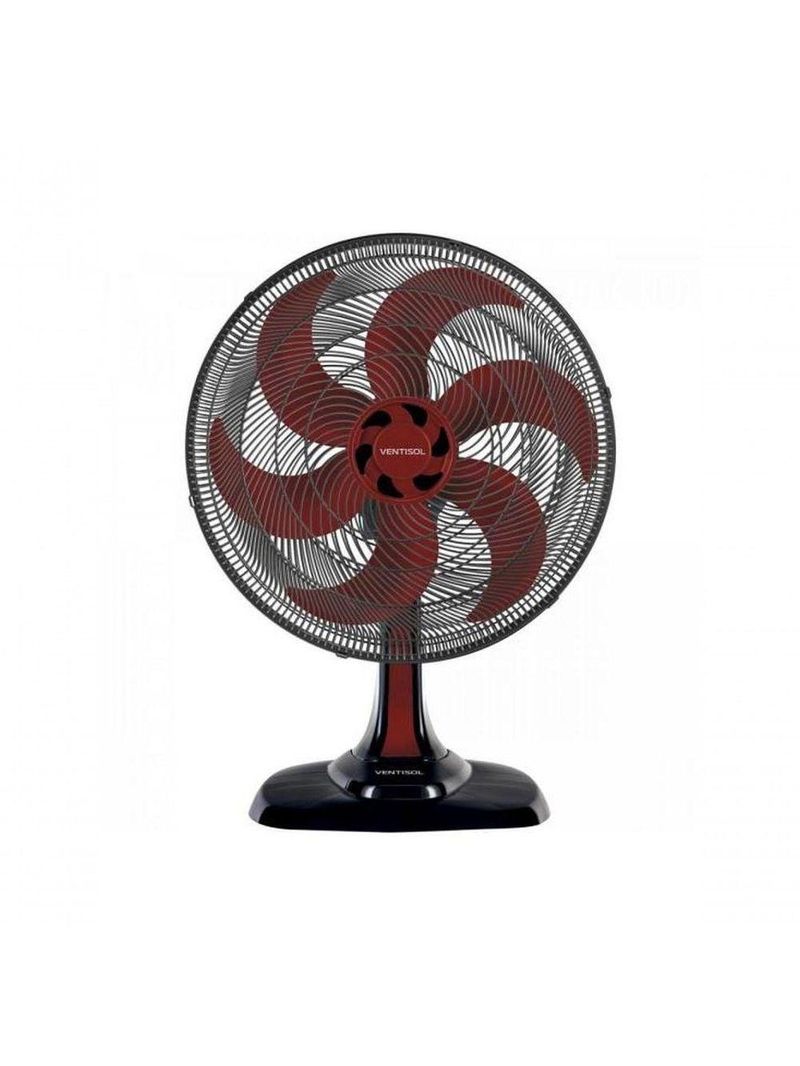 Ventilador De Mesa Ventisol Turbo 6 50cm Vermelho 127v