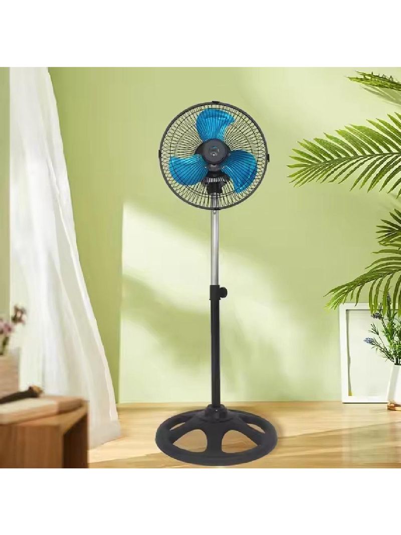 Ventilador Coluna 220v De Chao Potente 3 Velocidades 45w Coluna Pedestal Giratorio 3 Velocidades Turbo Sile