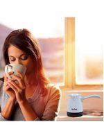 Cafeteira Eletrica 600w Maquina De Cafe Expresso Europeu Turco Aquecedor De Agua Cinza