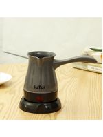 Cafeteira Eletrica 600w Maquina De Cafe Expresso Europeu Turco Aquecedor De Agua Cinza