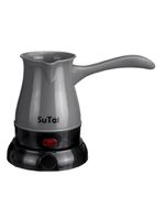 Cafeteira Eletrica 600w Maquina De Cafe Expresso Europeu Turco Aquecedor De Agua Cinza