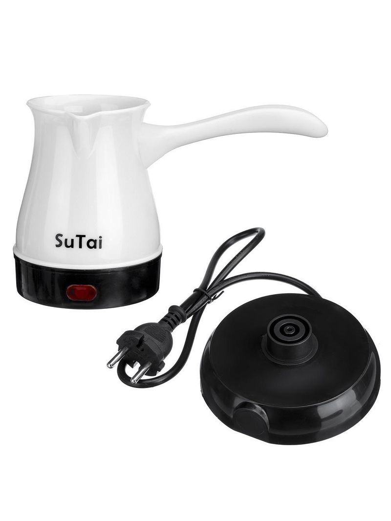 Cefeteira Maquina De Cafe Eletrica 600w Expresso Turco Europeu Cafeteira Aquecedor De Agua Luxo Branca